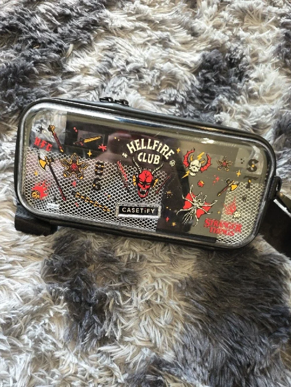 Casetify Stranger Things Hellfire Club Nintendo Switch Carry Case